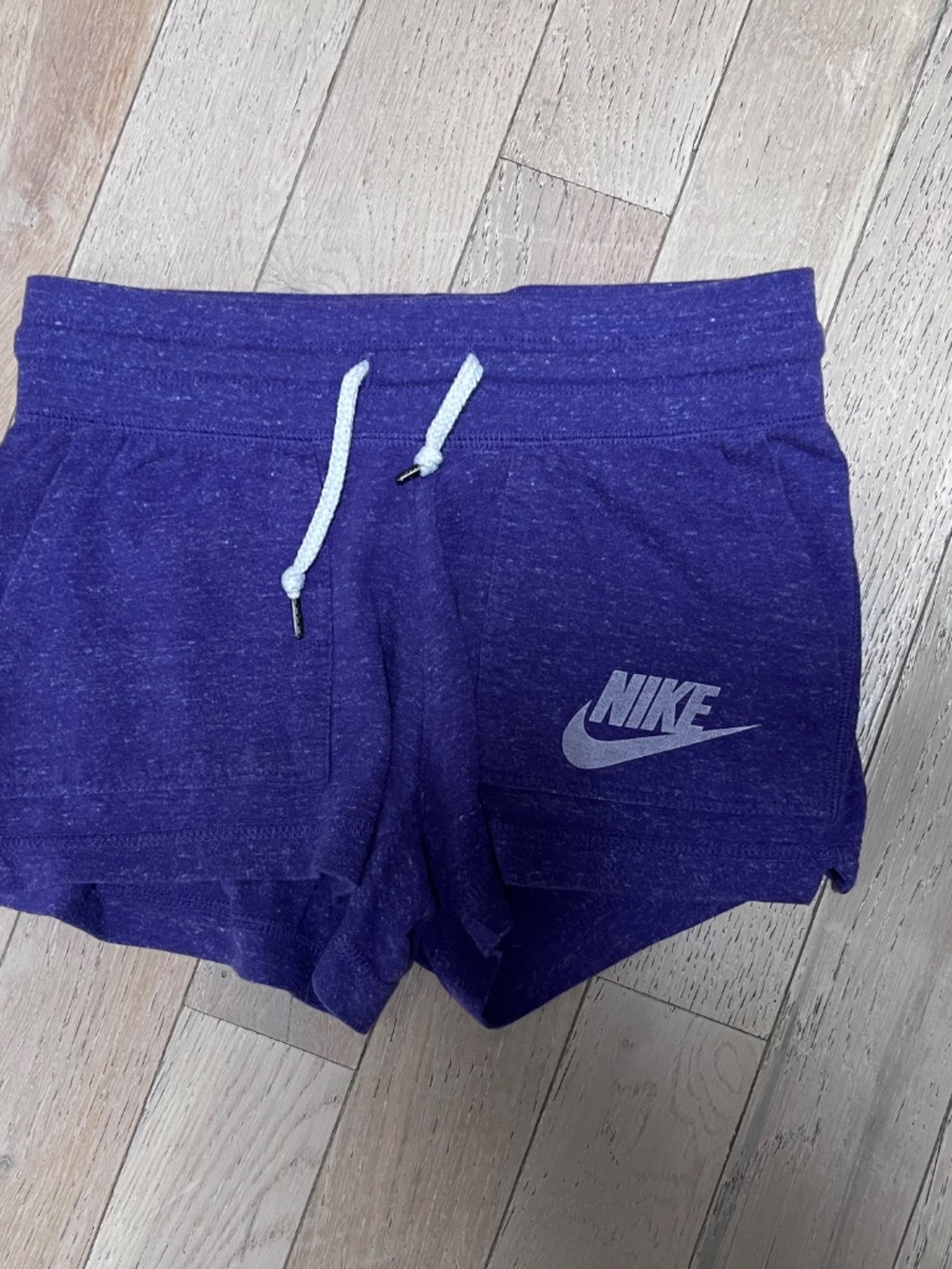 Nike Sportswear Gym Vintage Shorts Womens Small Purple Heathered Drawstring  XS